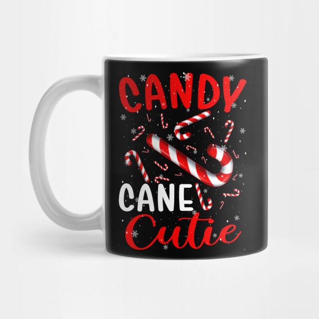 Christmas Candy Cane Cutie Girls Xmas Pajama by eyelashget